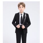 Black and White Boys Suits