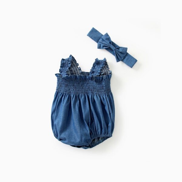 Denim Blue Romper Denim Blue Romper