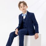 Kids Checkered Suit