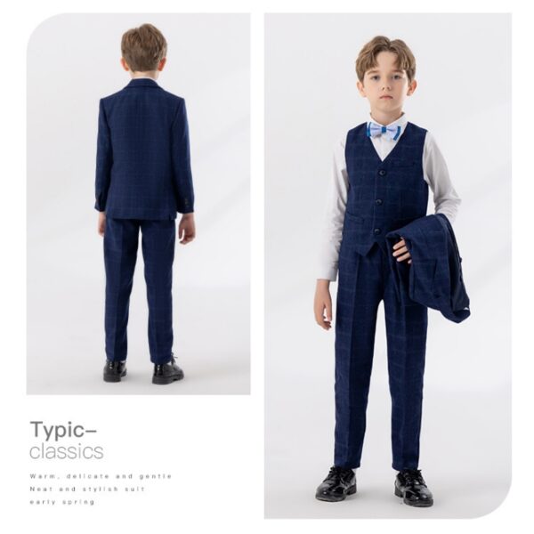Kids Checkered Suit