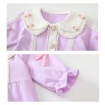 Purple Long Sleeve Romper