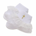 White Christening Socks