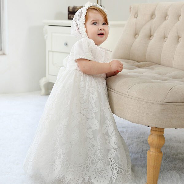 White Lace Girls Dresses