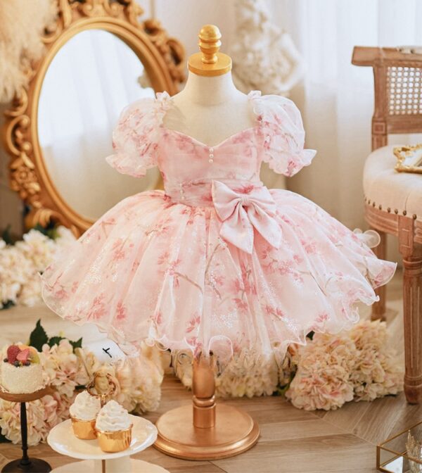 pink birthday dress for girls