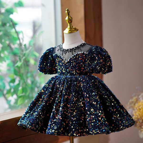 Black Sequin Dress