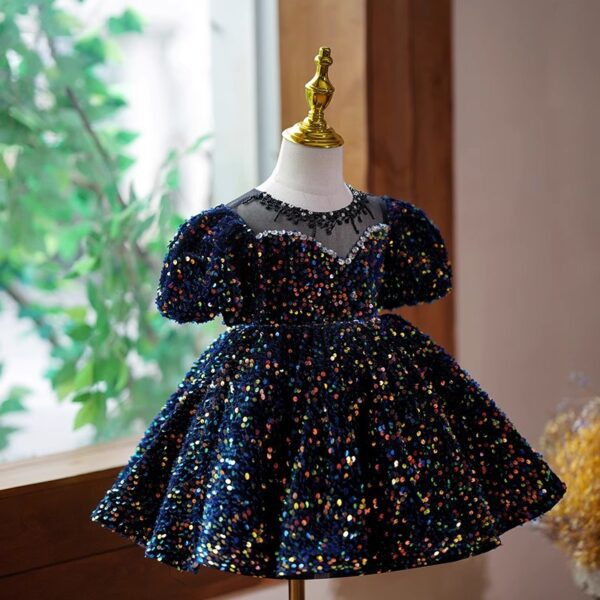 Black Sequin Dress