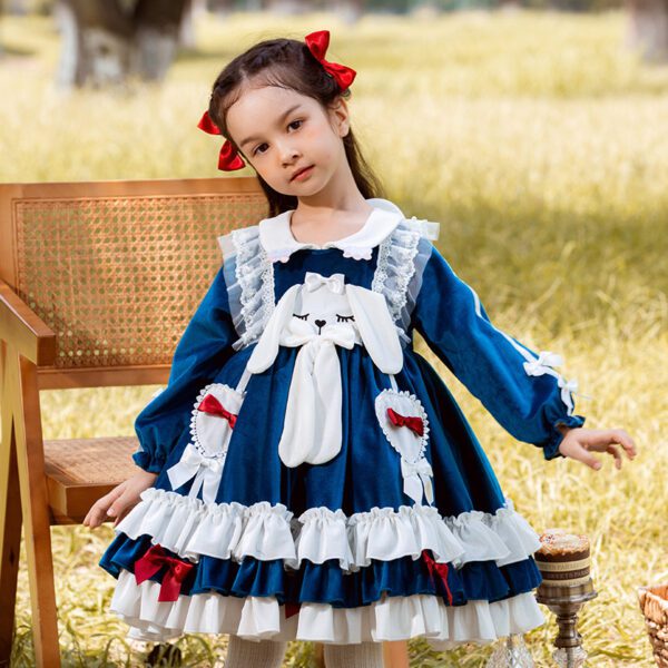Blue Cartoon Lolita Dress