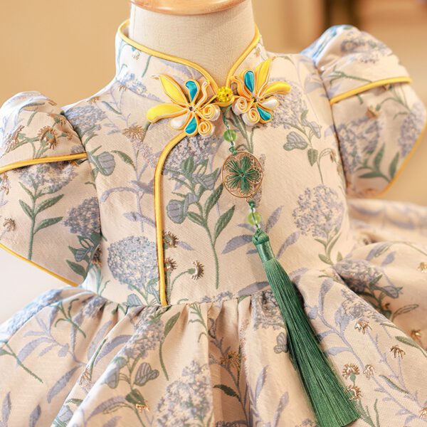 Embroidered Retro Dress