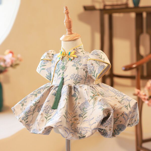 Embroidered Retro Dress