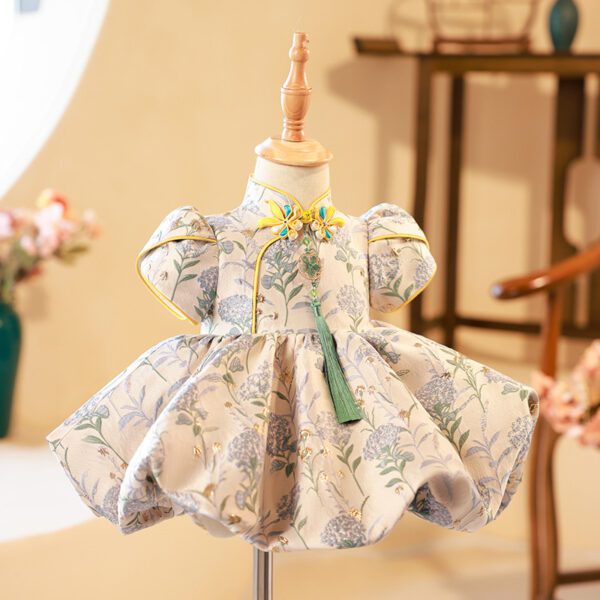 Embroidered Retro Dress