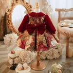 Girls Velvet Dress (3) Girls Velvet Dress
