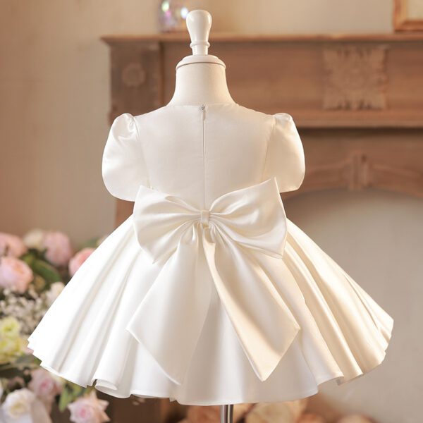 White Satin Dress