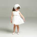 Babys White Dress​ with Hat
