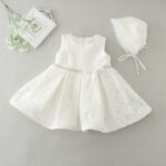 Babys White Dress​ with Hat