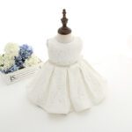Babys White Dress​ with Hat