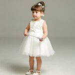 Sleeveless White Baby Dress