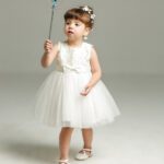 Sleeveless White Baby Dress