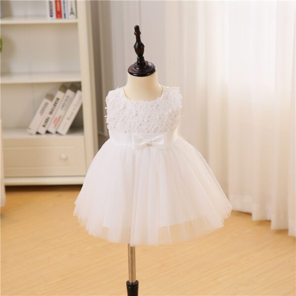 Sleeveless White Baby Dress