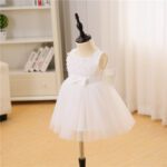 Sleeveless White Baby Dress