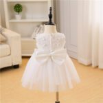 Sleeveless White Baby Dress