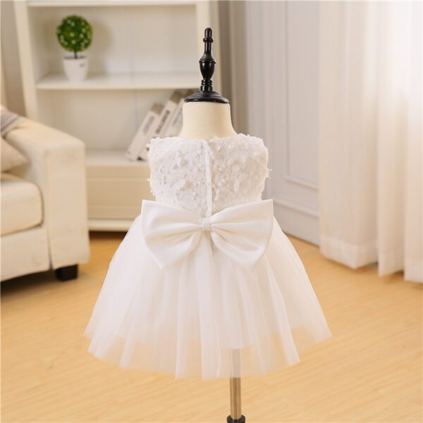 Sleeveless White Baby Dress