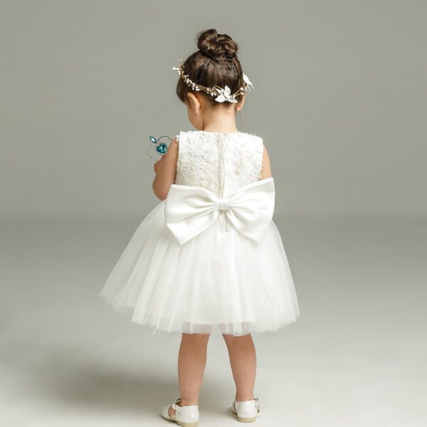 Sleeveless White Baby Dress
