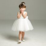 Sleeveless White Baby Dress