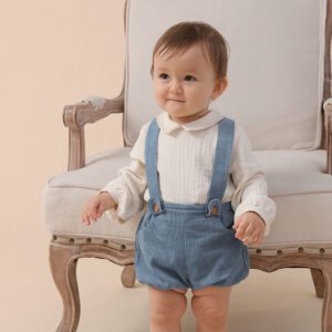 Corduroy Baby Suspender Set
