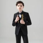 Black Piano Recital Outfit for Boys