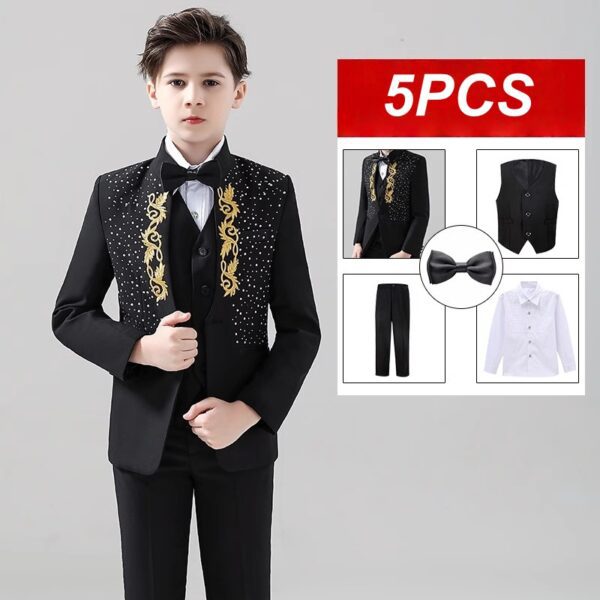 Black Piano Recital Outfit for Boys